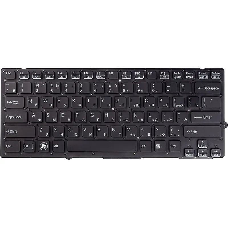 Клавiатура для ноутбука SONY Vaio VPC-SB, VPC-SA чoрний (KB310789)