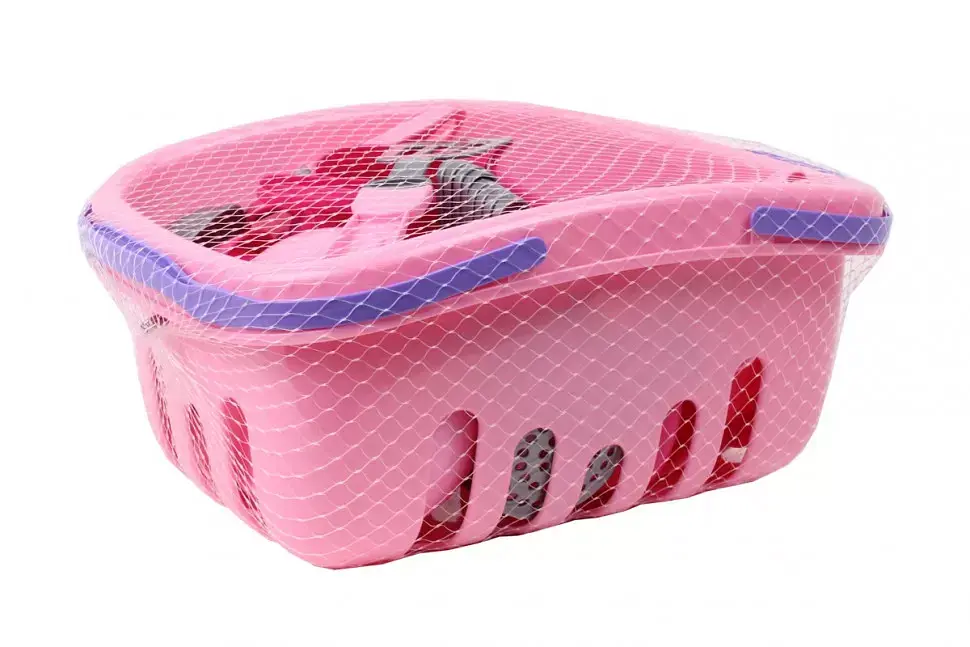 Ігровий кухонний набір посуду 7181TXK з кошиком - фото 3