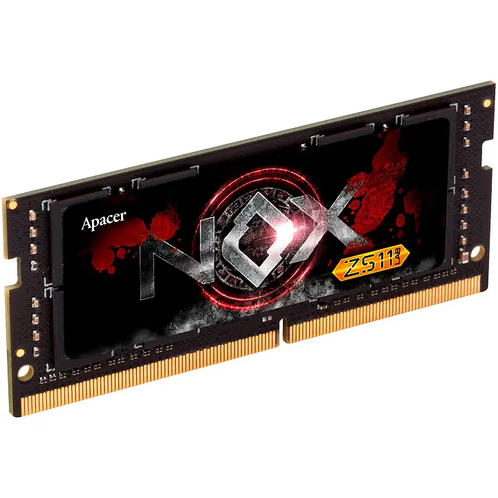 Модуль пам'яті SO-DIMM DDR4 Apacer NOX 8 GB 3200MHz Black [A4S08G32CLYBDAA-1] [102388] - фото 2