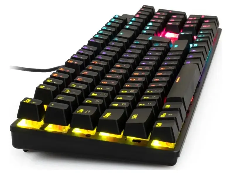 Клавіатура Vinga KBGM-101 LED Red Switch USB Black - фото 2