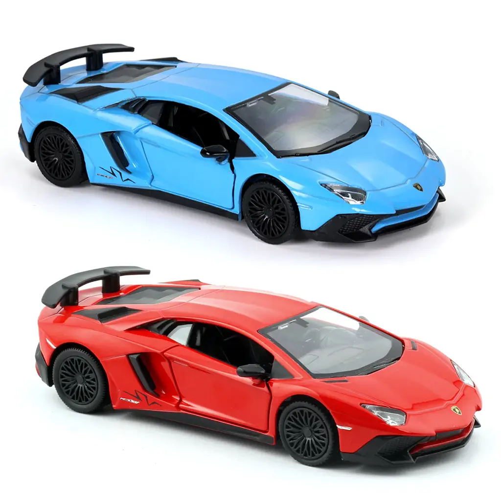 Автомодель - LAMBORGHINI AVENTADOR (червоний, синій) - фото 7