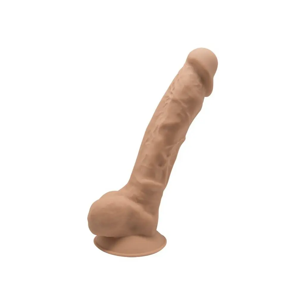 Фалоімітатор SilexD Model 1 Dildo 7" Caramel з мошонкою - фото 2