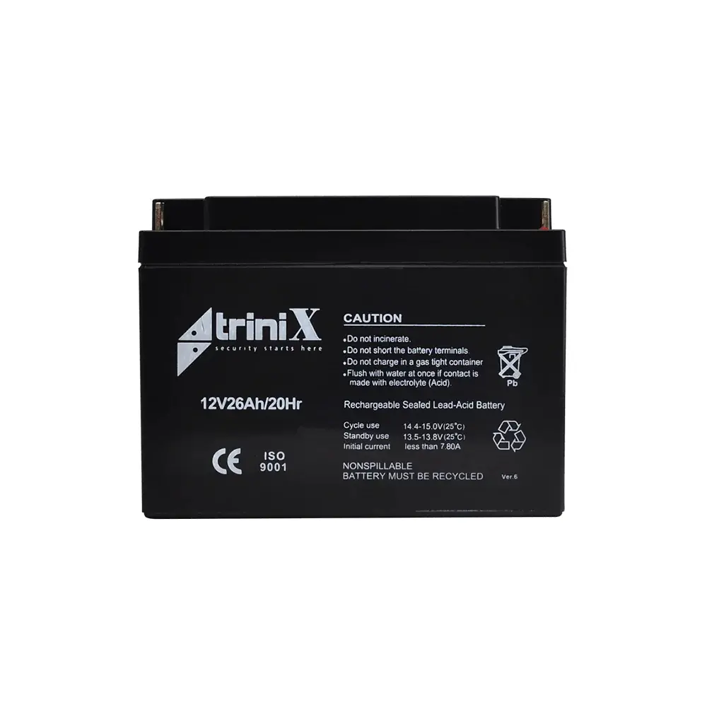 Аккумуляторная батарея 12В 26Ач Trinix 12V26Ah/20Hr AGM свинцово-кислотная (44-00039) - фото 2