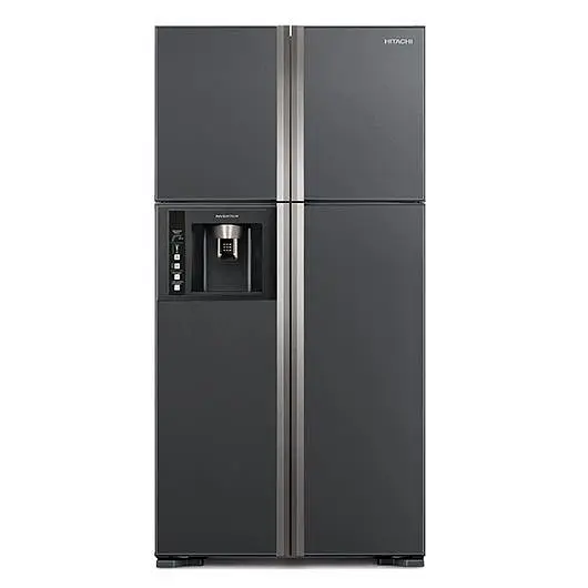 Холодильник Hitachi R-W720 верхня морозильна камера 4 двері Ш910xВ1835xГ745 582л A+ Коричневе скло (R-W720PUC1GBW) - фото 3