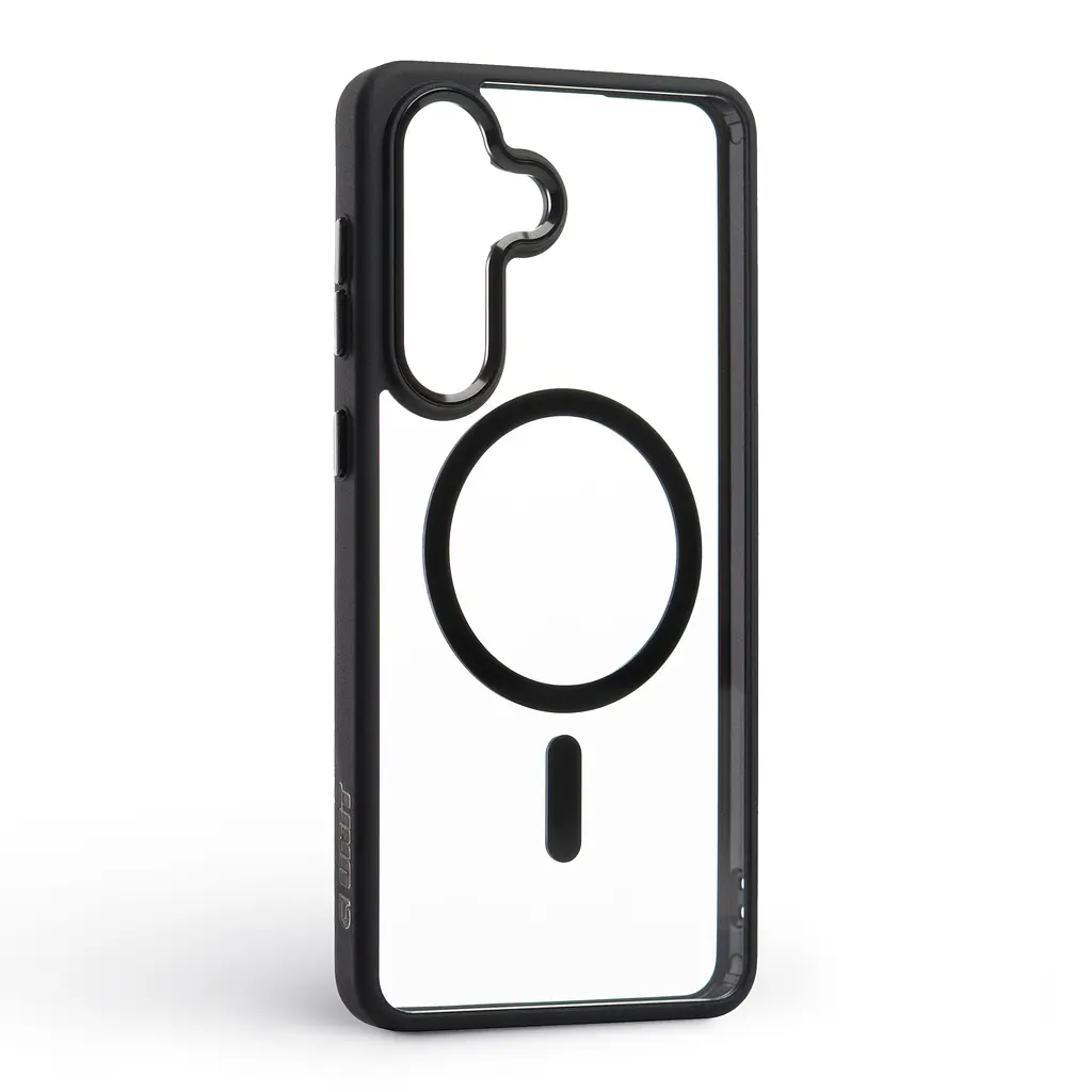 Чехол для Samsung Galaxy S26 Plus 5G, Unit MagSafe, черный, прозрачный, магсейф, противоударный, магнитный, панель-накладка с поддержкой MagSafe, с поддержкой беспроводной зарядки, TPU+PC, защита всего корпуса, ударостойкий, ArmorStandart (ARM89448) - фото 2