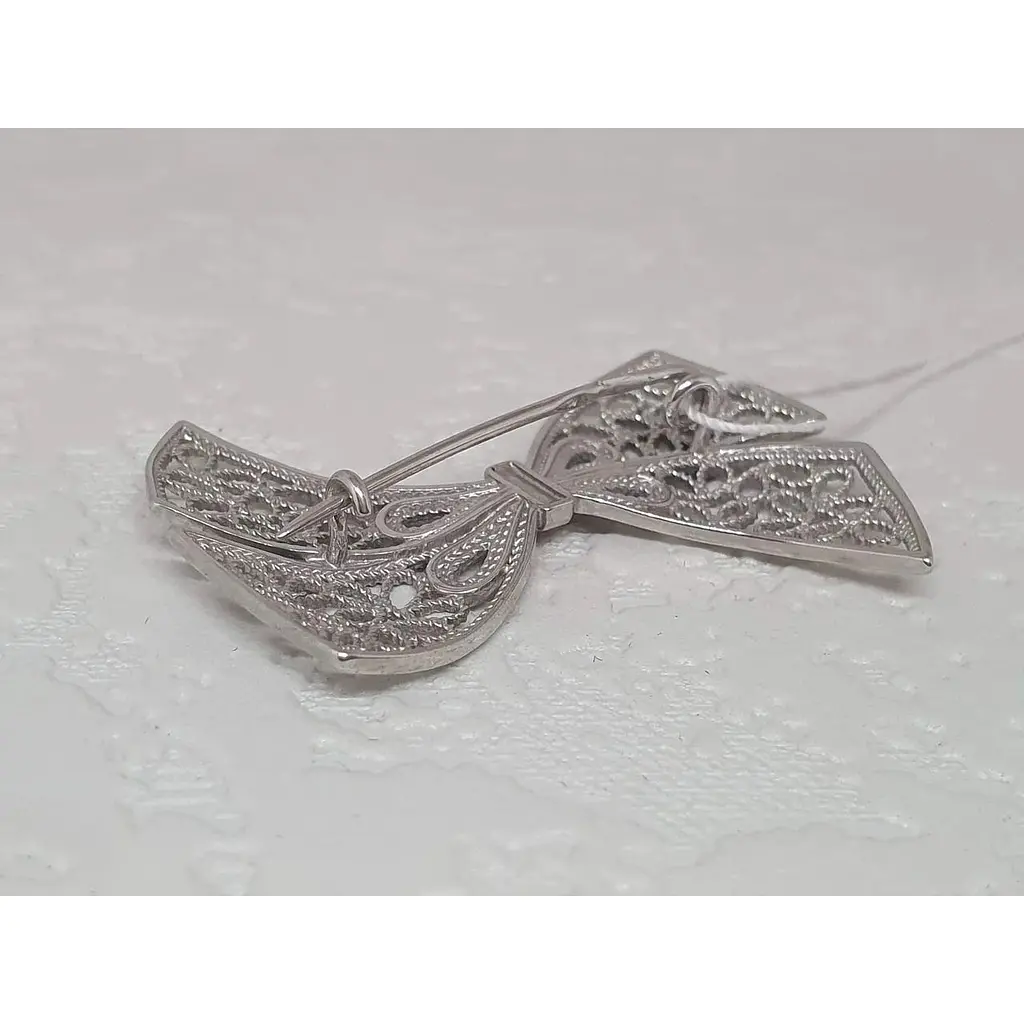 Срібна брошка Ірій Бантик. 9525 - фото 3