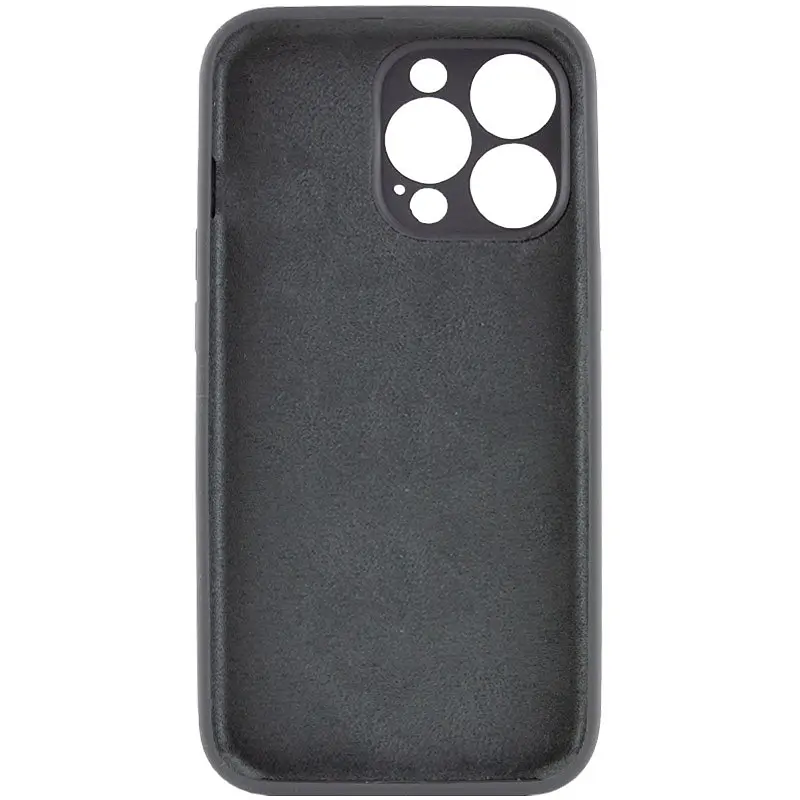 Чехол Epik Silicone Case Full Camera Protective (AA) NO LOGO для Apple iPhone 13 Pro (6.1) Серый / Dark Gray - фото 3