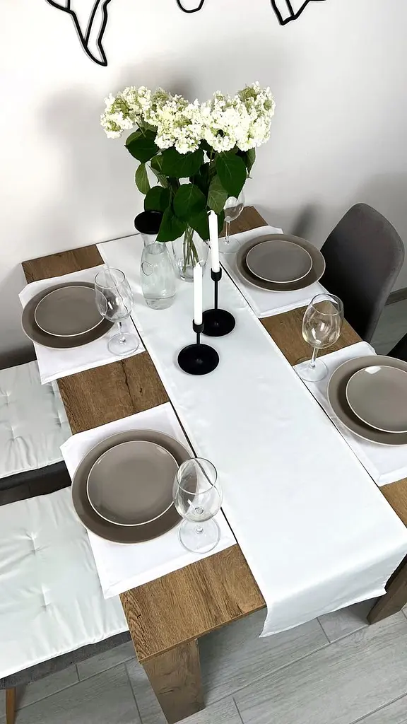 Комплект Дорожка водоотталкивающая Белый однотон 200х40 см 4 шт. - фото 5