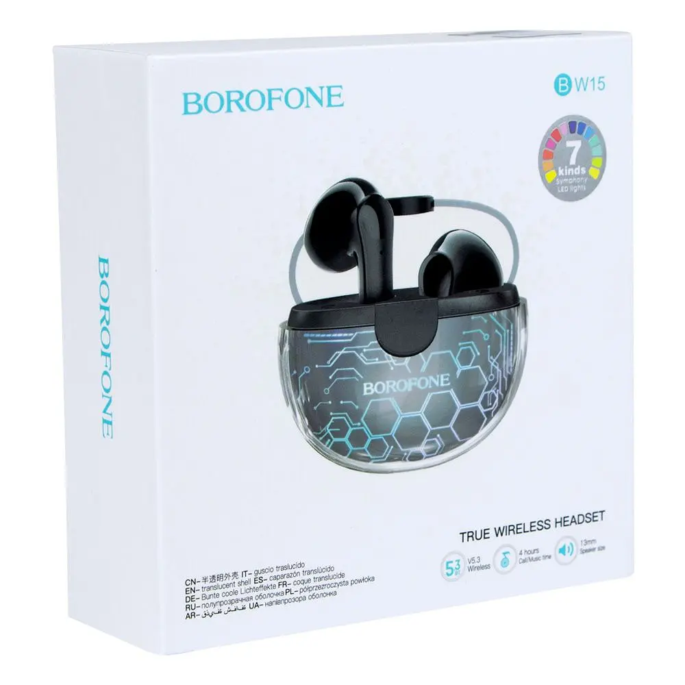 Бездротові Bluetooth навушники в кейсі XPRO BW15 Чорні (38933-01_485) - фото 4