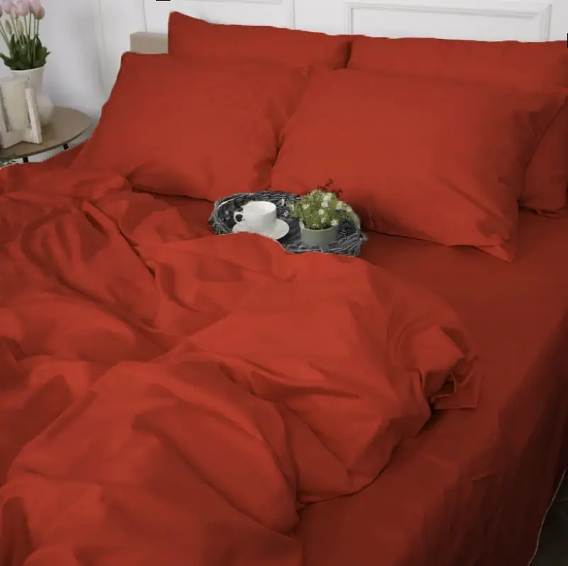 Наволочка MirSon Satin Premium 0081 Terracotta 50х50 см (2200010929522) - фото 2