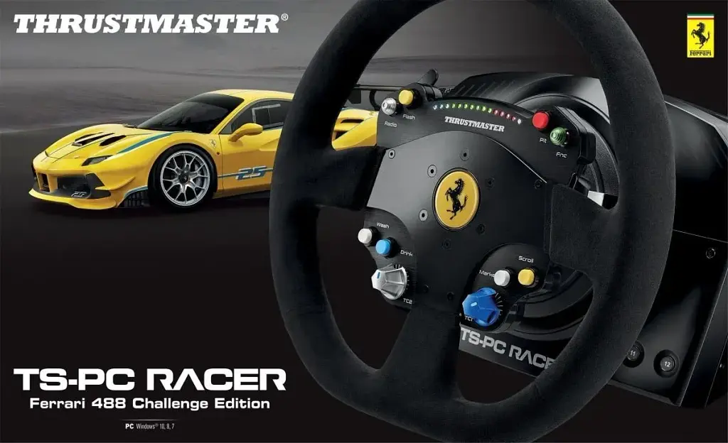 Ігровий кермо Thrustmaster TS-PC Racer Ferrari 488 Challenge Edition PC (2960798) - фото 5
