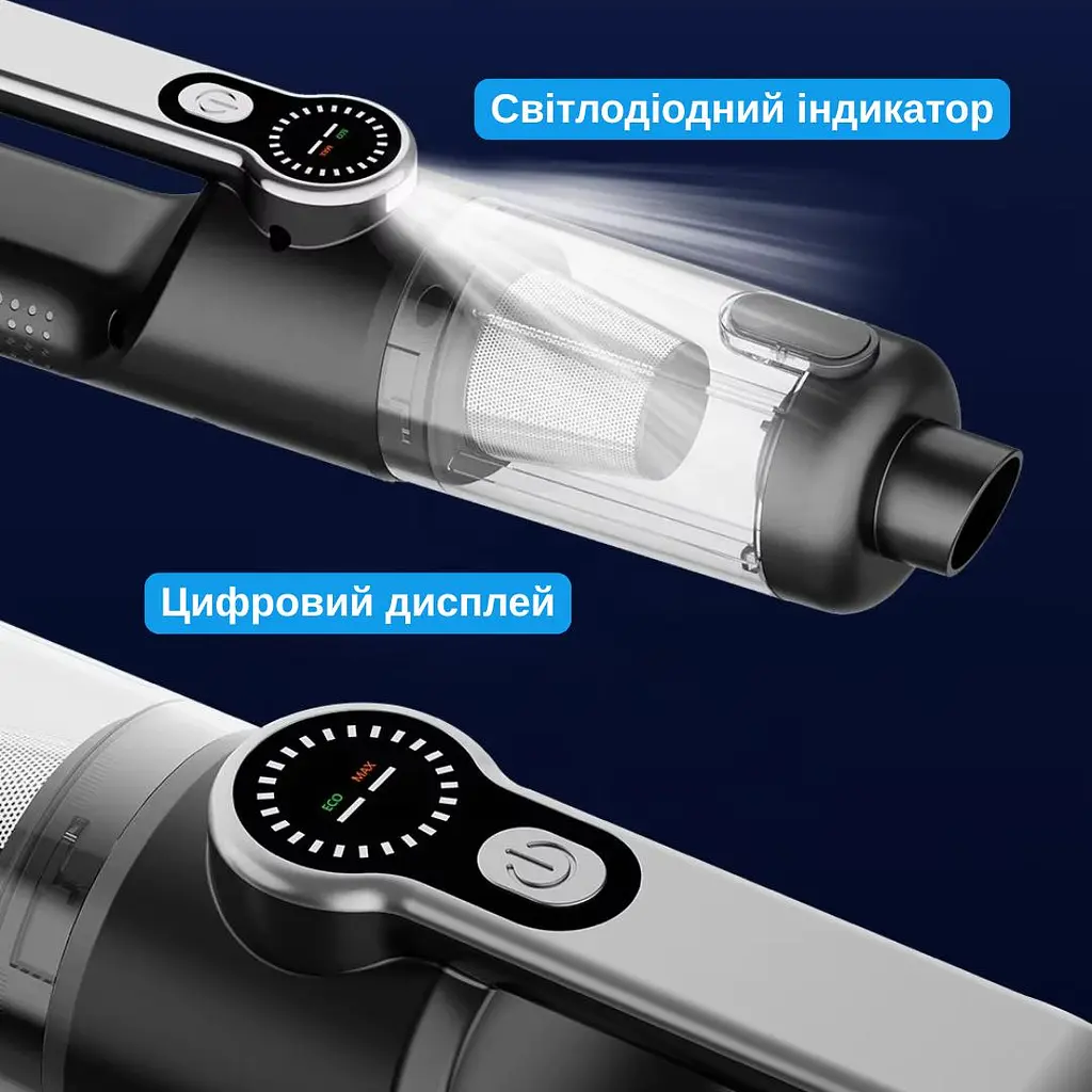 Автомобильный пылесос Yaoen 126 Ultra 110W 4000mAh (YVCNU6011B 5422) Черный - фото 4