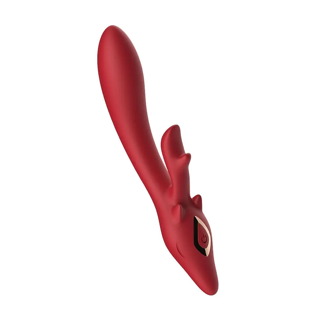Hi-tech вібратор Vibrator silicone 2*8 Red Boss Series 52-00058 98777