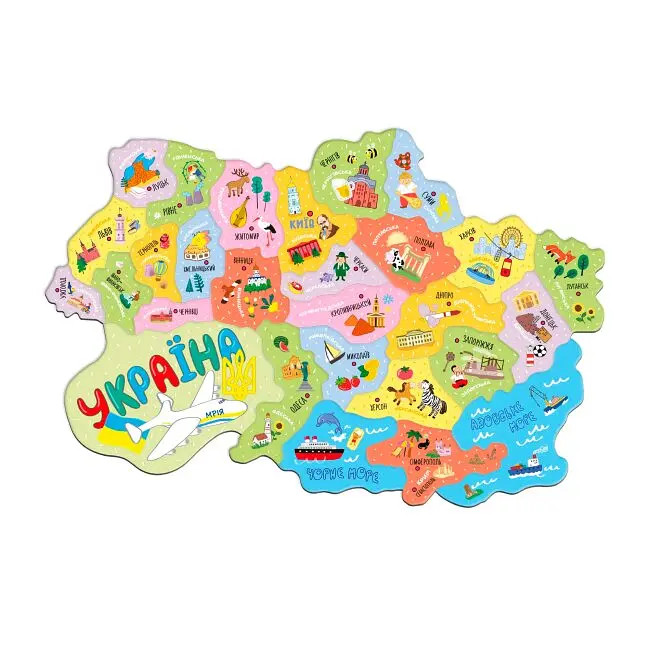 Пазли магнітні Мапа України Dodo 200241 Різнокольоровий shop (4823115906304)