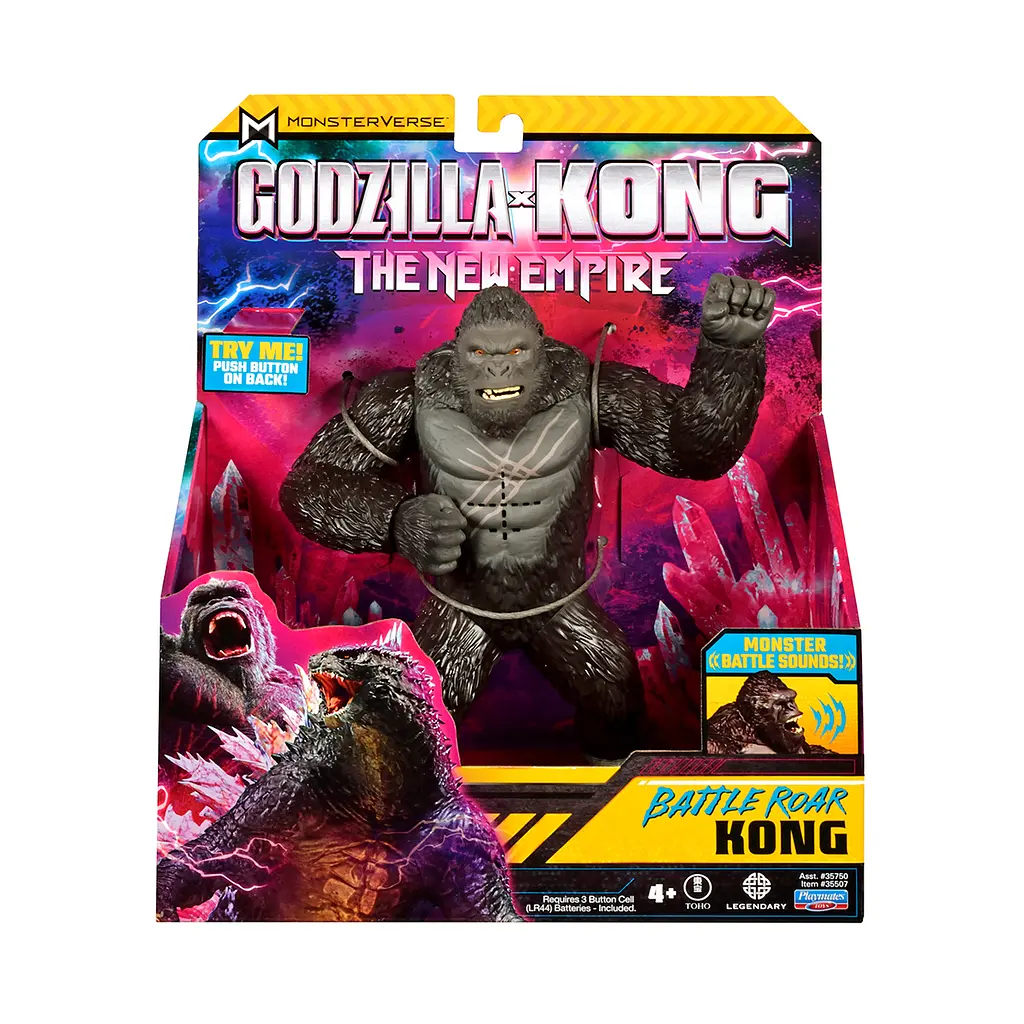 Уцінка. Ігрова фігурка Godzilla vs Kong Конг готовий до бою зі звуком 18 см (35507)  - фото 4