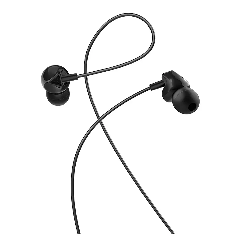 Дротові навушники Hoco M60 Perfect Sound, 3.5mm, 1.2m, Чорний - фото 2