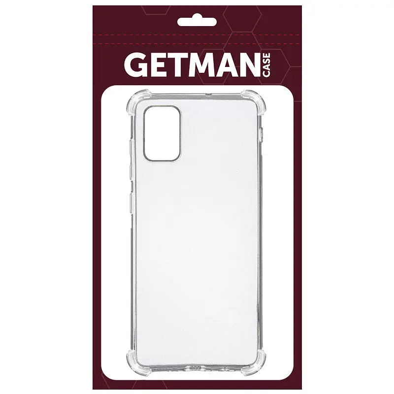 TPU чохол GETMAN Ease logo посилені кути для Samsung Galaxy A31 Безбарвний (прозорий) - фото 2