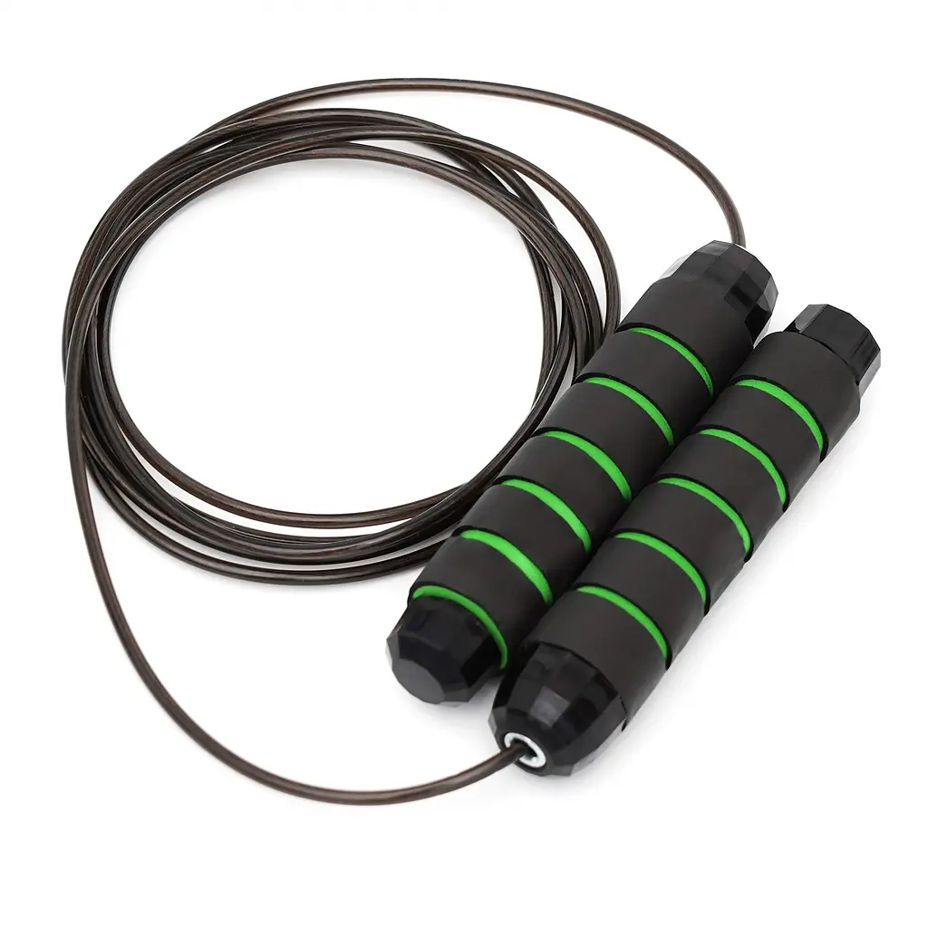 Скакалка швидкісна для кросфіту Cornix Speed Rope Classic XR-0148 Black/Green - фото 3