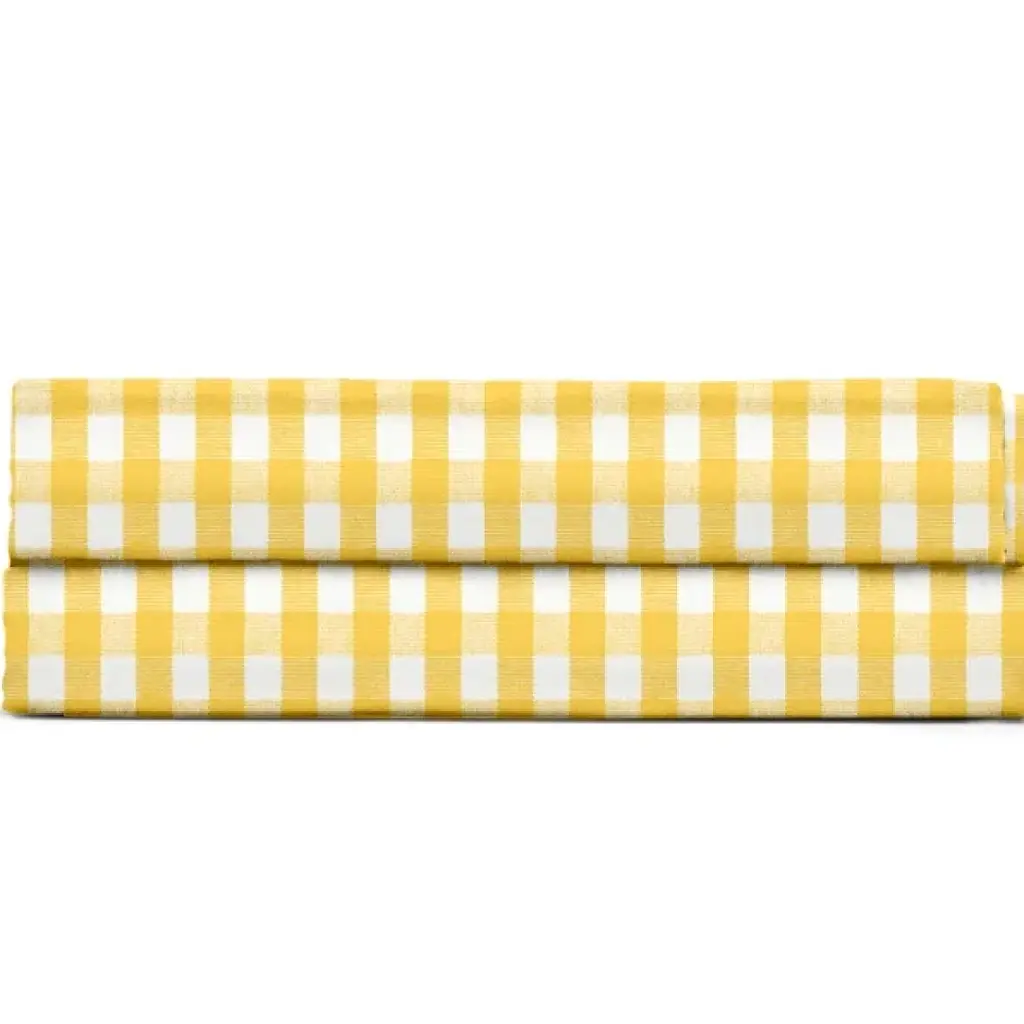 Дитяче простирадло Cosas Yellow Check 110х160 см жовто-біле (YellowCheck_110x160)