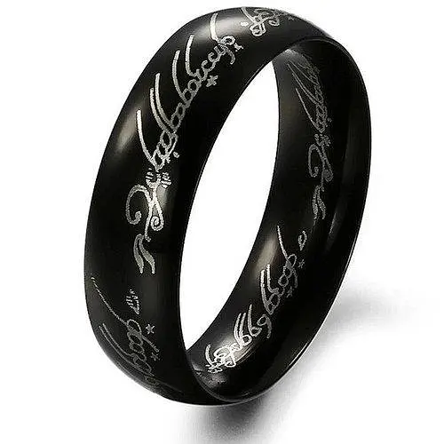 Кільце The Lord of the Rings Absolute Ring Володар кілець Кільце Всевладдя чорне 16 р. LOTR 164 - фото 2