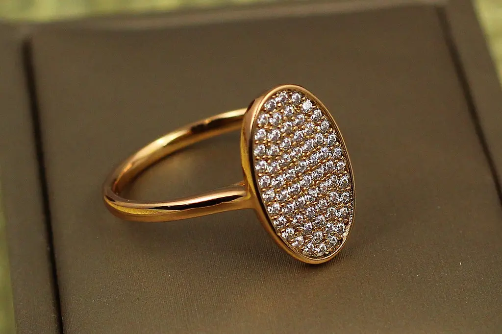 Кільце Xuping Jewelry прекрасний овал р 19 золотисте - фото 2