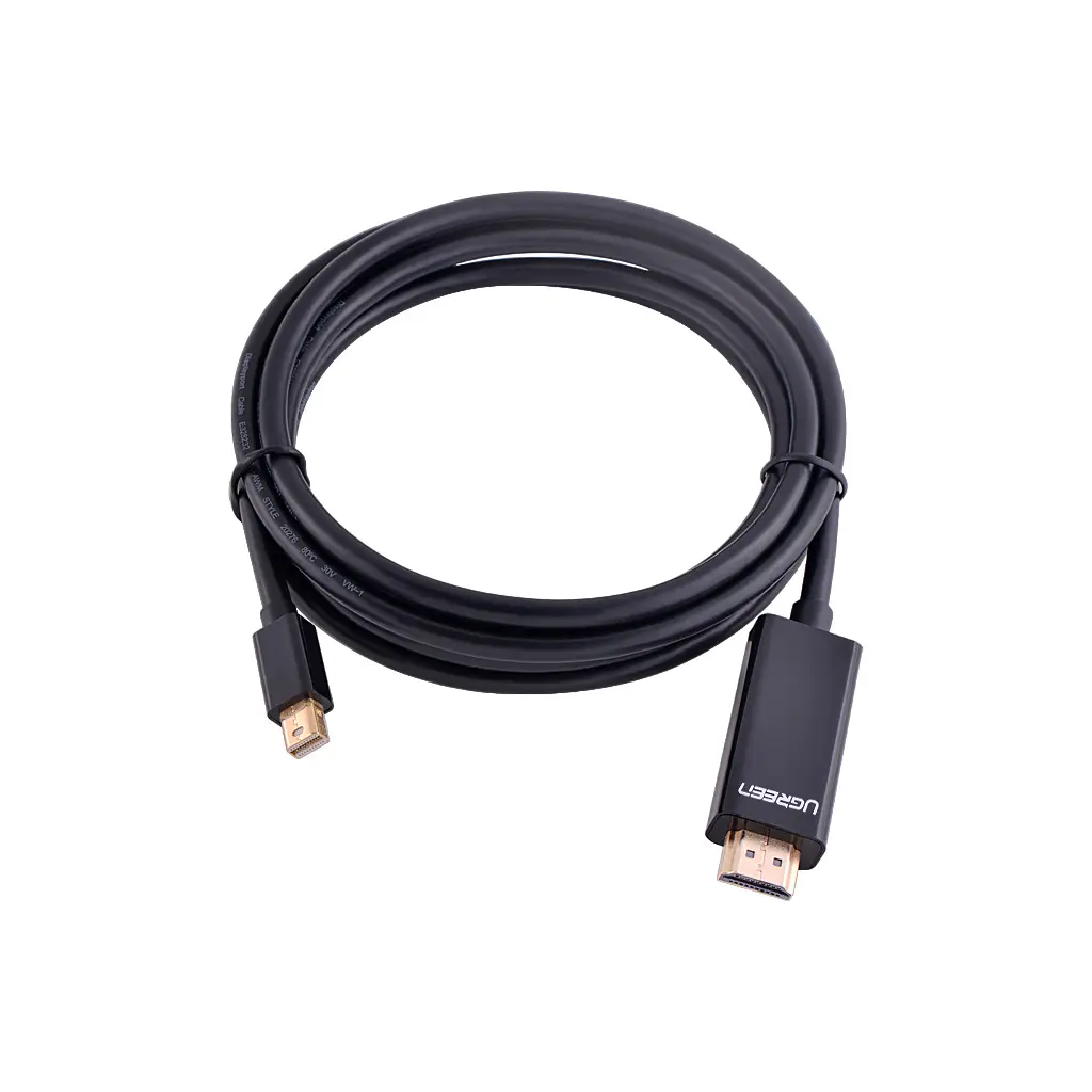 Кабель мультимедійний miniDisplayPort M to HDMI M 1.5m MD101 4K black Ugreen (20848) - фото 4