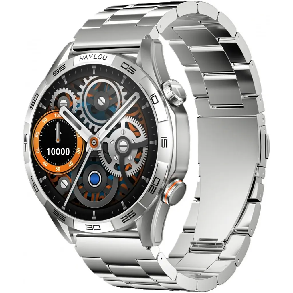 Смарт-годинник Haylou Solar 5 [LS20] Silicone+ Stainless steel strap Silver [124035] - фото 3