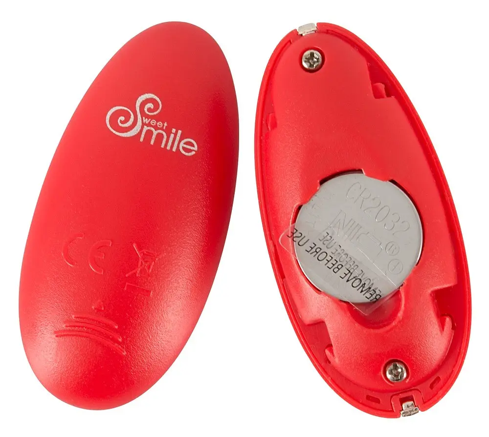 Віброяйце Sweet Smile Remote Controlled Love Ball 15.3 см червоний - фото 5