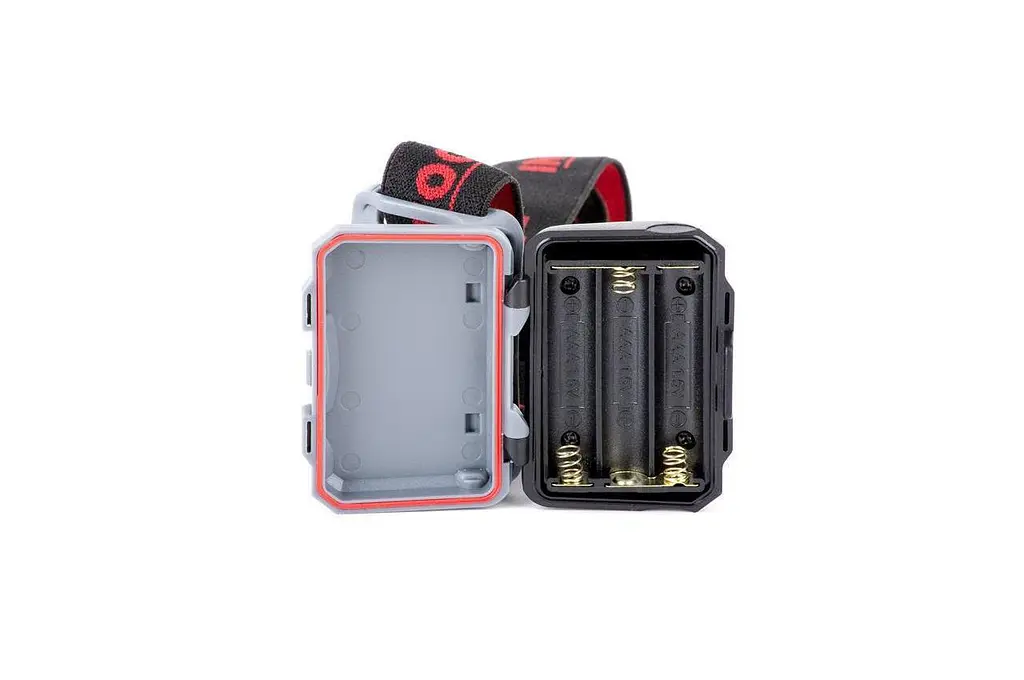 Ліхтар налобний на батарейках Intertool 1 LED + 2 LED х 1 Вт LB-0302 - фото 8