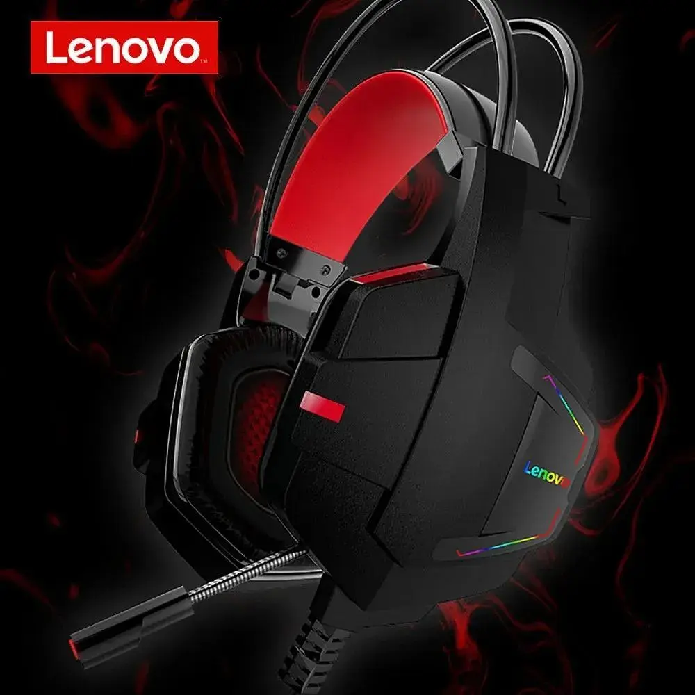 Игровые наушники Lenovo HU85 накладные полноразмерные с микрофоном - фото 5