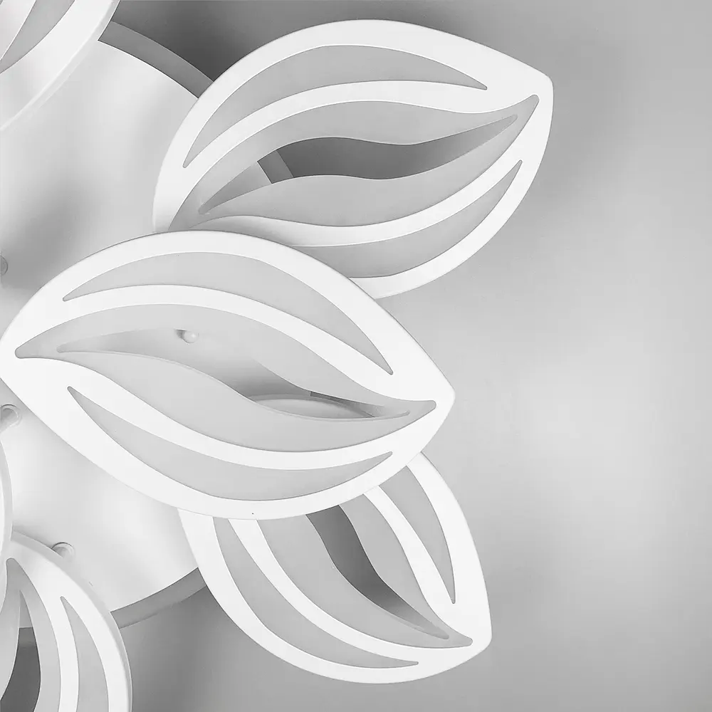 Потолочная LED люстра белая на 9 лепестков Line.F RGB подсветка есть - фото 2