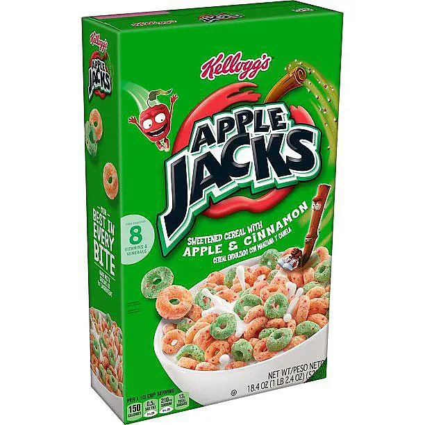 Пластівці Kellogg's Apple Jacks with Spooky Marshmallows 530g