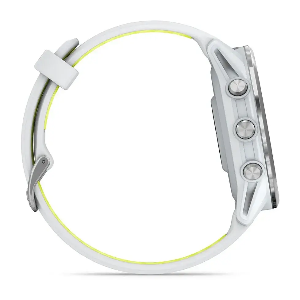 Смарт-годинник Garmin Forerunner 970, Whitestone/Amp Yellow, GPS (010-02969-11) - фото 5