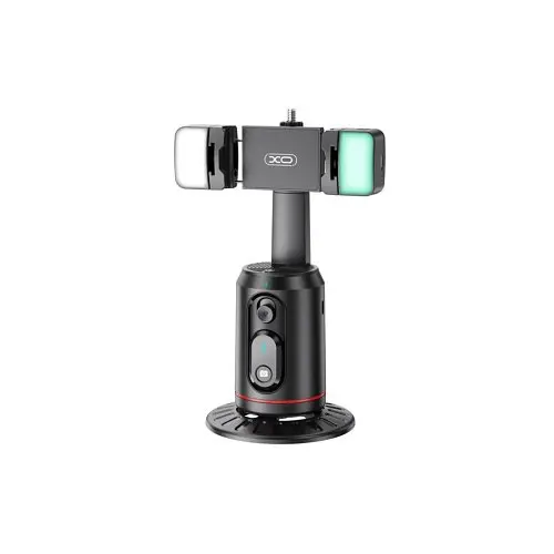 Монопод XO SS16 facial tracking automatic AI bluetooth tracking selfie stick Чорний - фото 4
