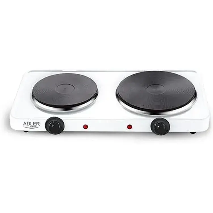 Плита электрическая Adler AD 6504 на 2 конфорки с покрытием термостойкая эмаль 2500 Вт - фото 4
