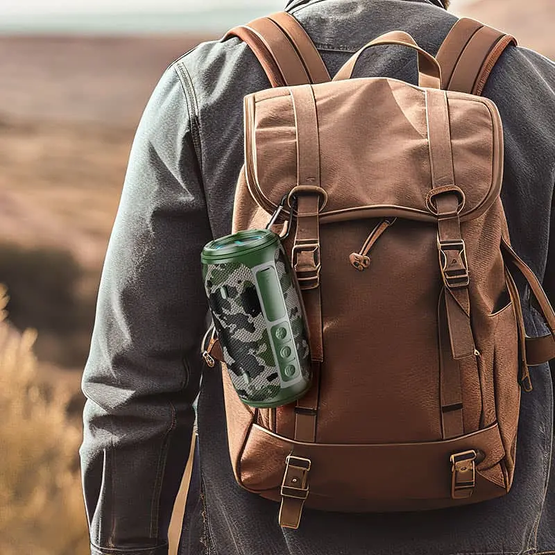 Bluetooth Колонка Borofone BR38 Free-flowing sports Camouflage Green - фото 2