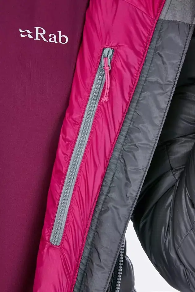 Куртка Rab Electron Jacket wmns 8 Серый-Красный - фото 3
