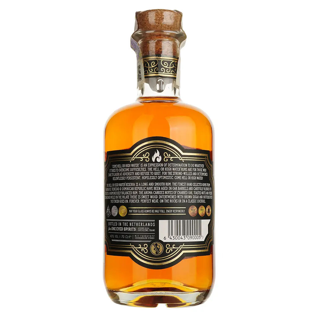 Ром Hell or High Water Reserva Rum 40% 0.7 л у подарунковій упаковці - фото 3