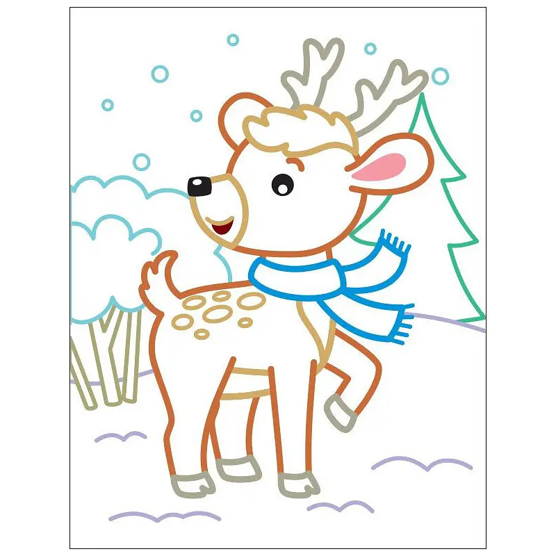 Дитячі кольорові розмальовки "Пінгвіненя" 18701, 2-3 роки - фото 4