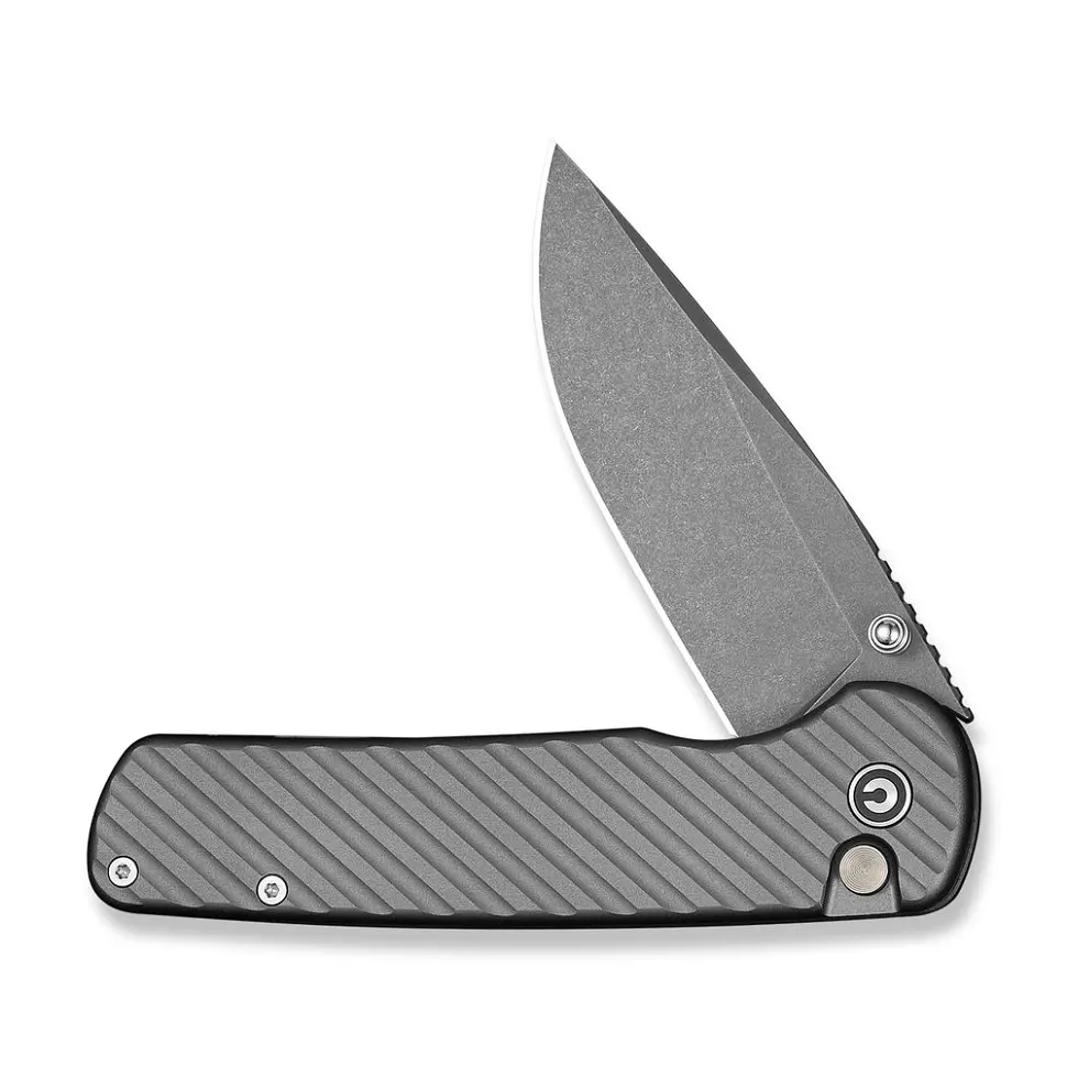 Ніж складаний туристичний Civivi Iron Tide (8.2 см) 14C28N / Aluminum сірий - фото 3