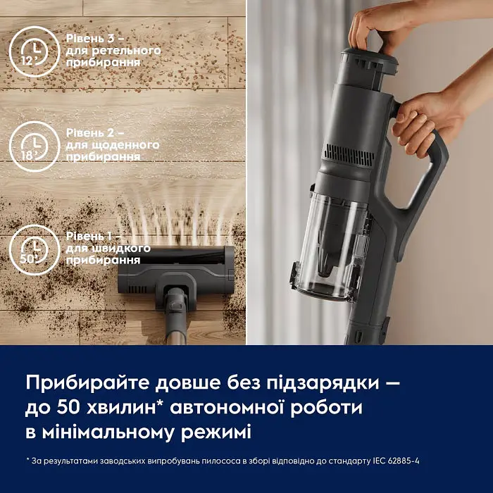 Акумуляторний пилосос Electrolux EP51UH18DB (7297412) - фото 7