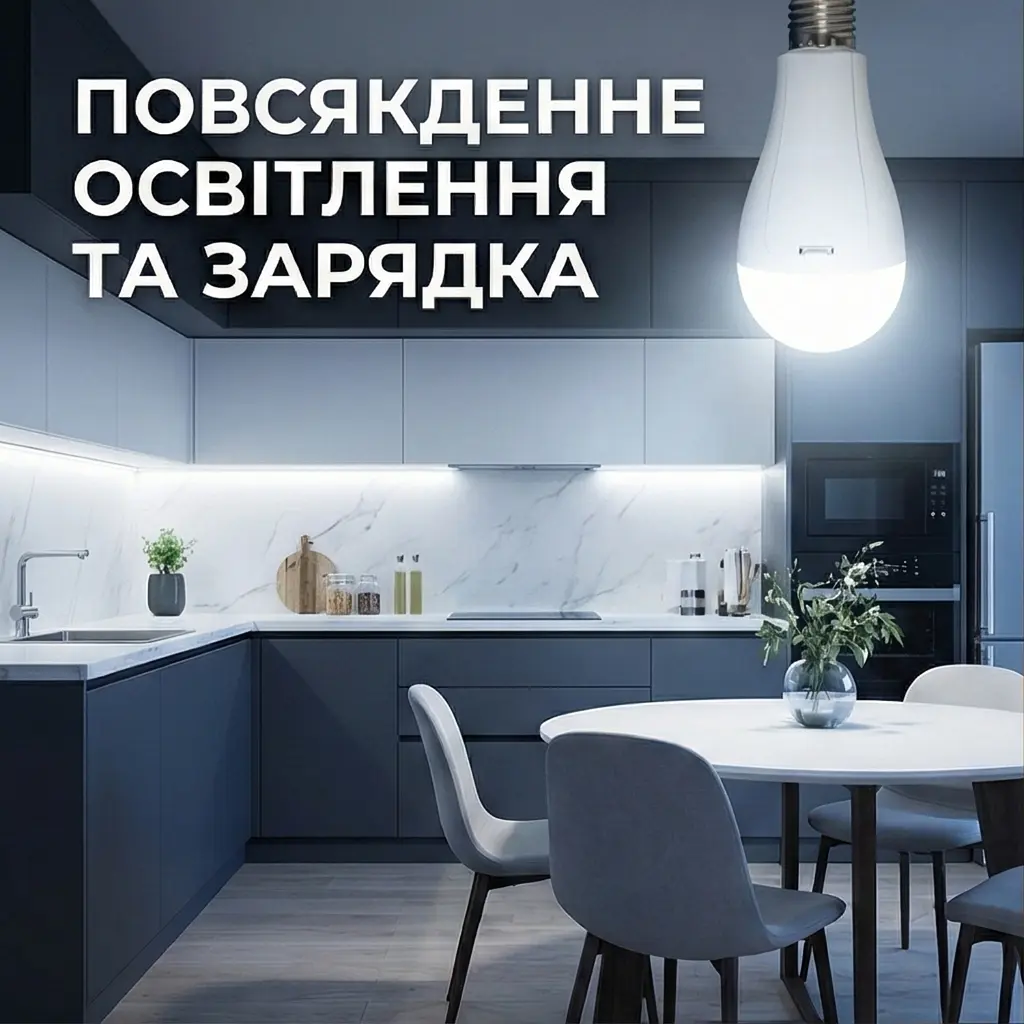 Світлодіодна лампа з акумулятором UFT з 1 АКБ (UFTalminalight2)
 - фото 26