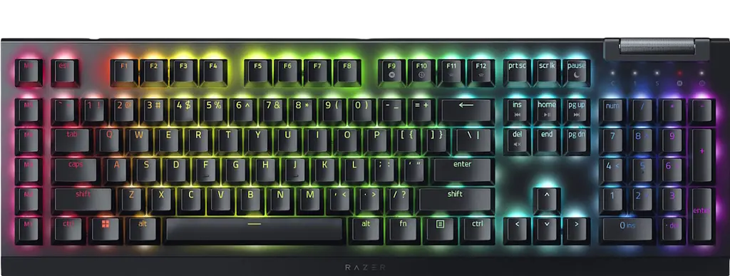 Клавіатура RAZER BlackWidow V4 X Green Switch RU RGB Black (RZ03-04700800-R3R1) - фото 3