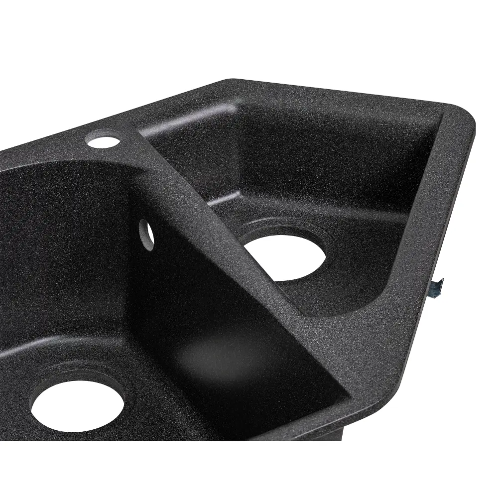 Кухонна мийка Lidz 1000x500/225 GRF-13 (LIDZGRF131000500225) - фото 6