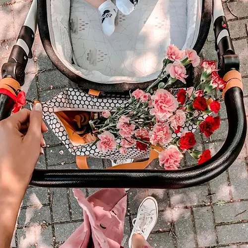 Сумка для мами Canpol babies Lady Mum з кріпленням до коляски чорний з білим (78/503) - фото 6