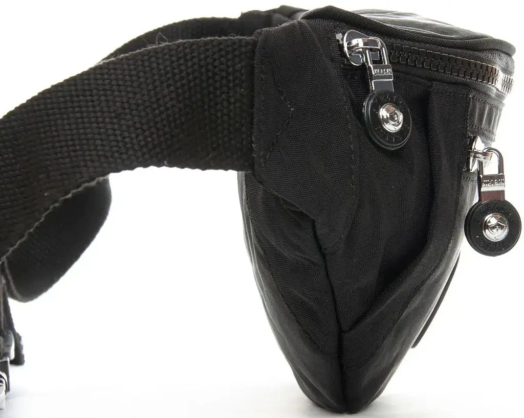 Сумка на пояс Jielshi 25х13х9 см Чорний (LANC25 black) - фото 3