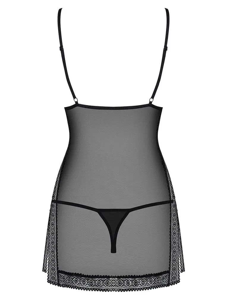 Комплект белья Obsessive 862-CHE-1 L/XL черный - фото 4