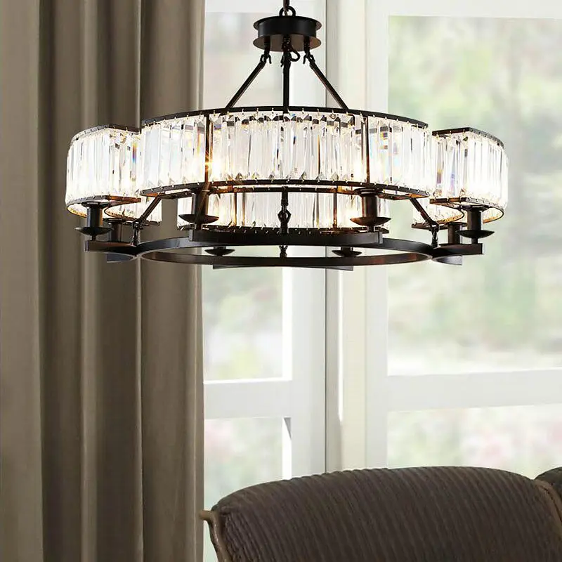 Люстра з кришталем Itlamp 951-8BK - фото 4