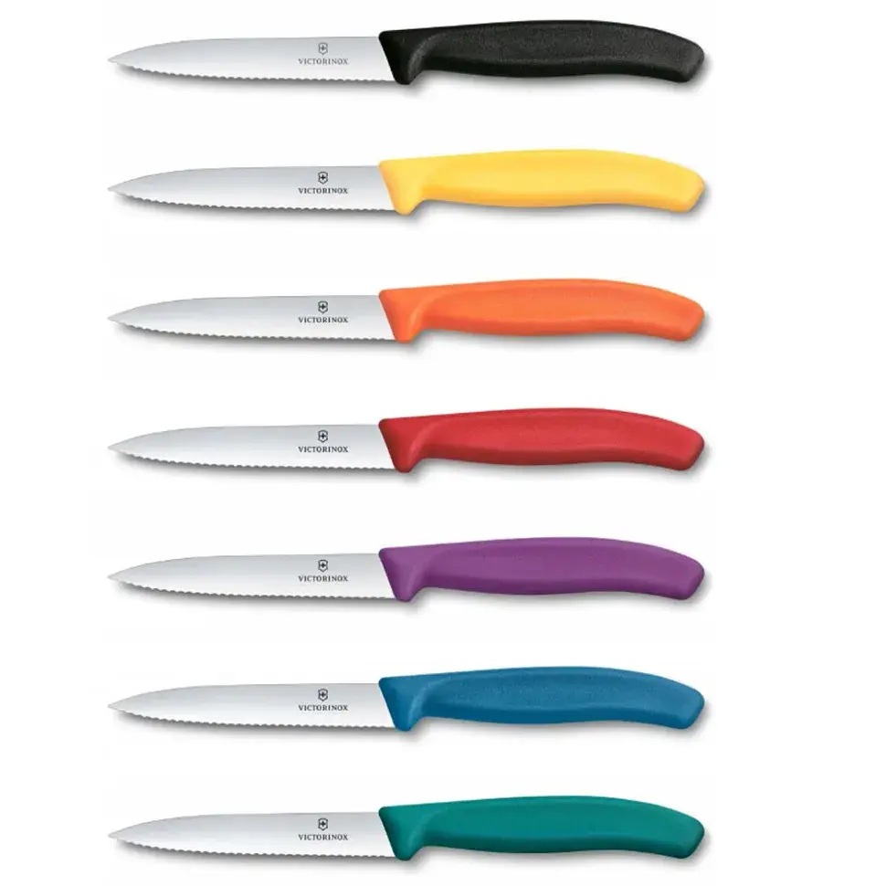 Ніж для овочів Victorinox Swiss Classic 10см хвил зел 6.7734.C1 - фото 2
