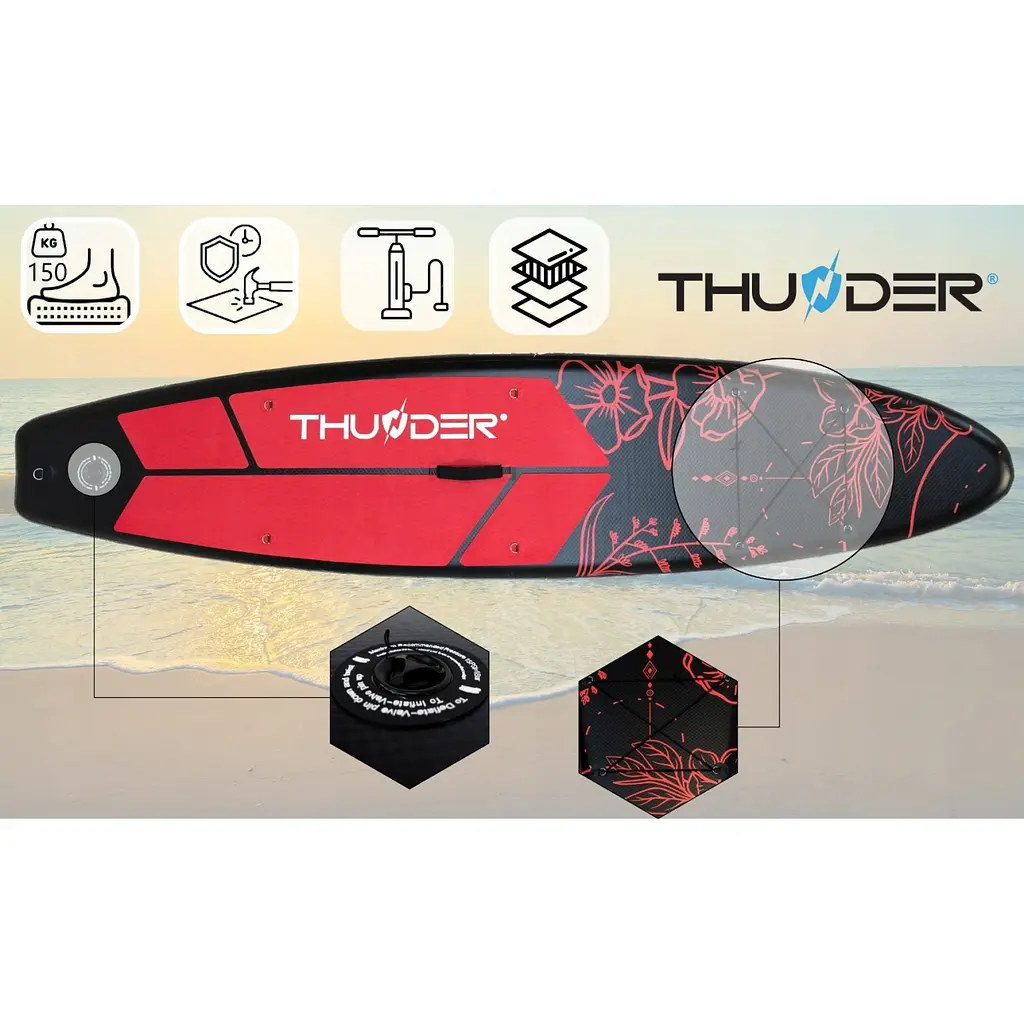 Надувна дошка SUP THUNDER COAST MOTH 320 см з веслом - фото 10